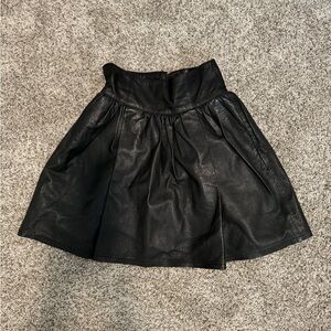Leather Mini Skirt